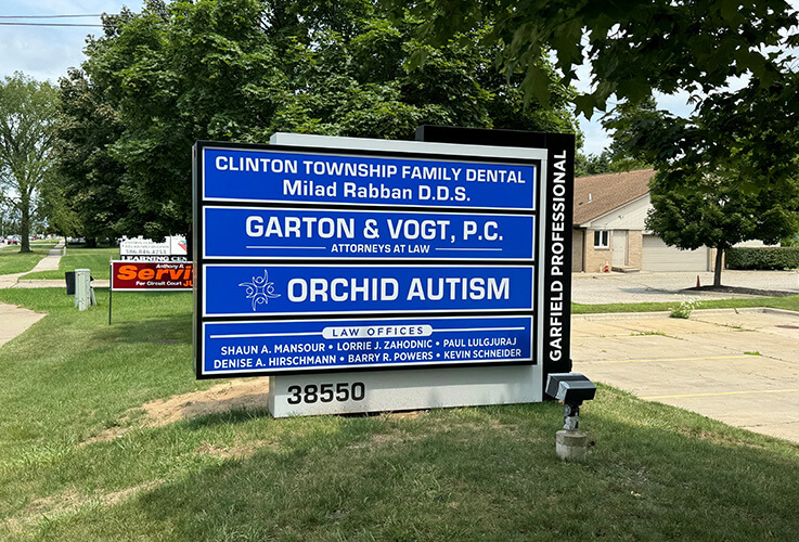 Sign for Clinton Township Family Dental